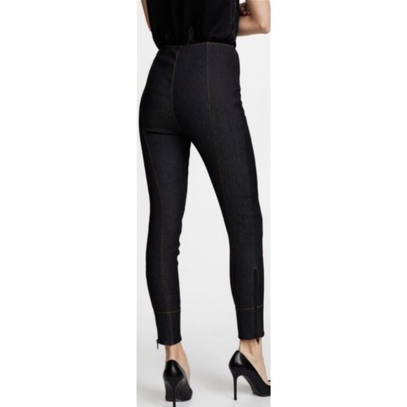 Cinq A Sept Andie Lace-Up Skinny Leg Ankle Jeans High-Rise Waist Corset Zippers - Picture 2 of 13